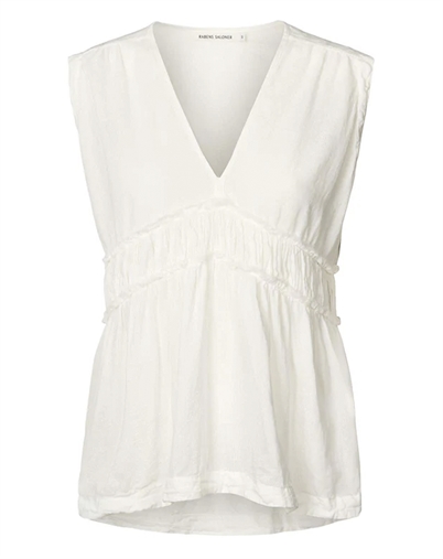 Rabens Saloner - Helfred Cotton Top - White